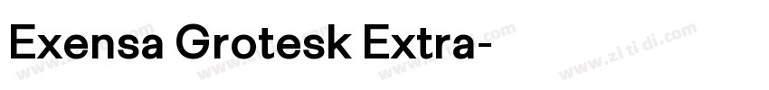 Exensa Grotesk Extra字体转换